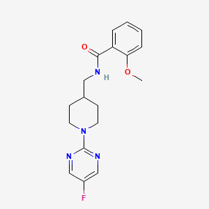 N-((1-(5-fluoropyrimidin-2-yl)piperidin-4-yl)methyl)-2-methoxybenzamide