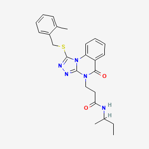 2-(3-{[(3,4-dimethoxyphenyl)sulfonyl]amino}phenoxy)-N-isopropylnicotinamide