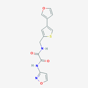 N-[[4-(Furan-3-yl)thiophen-2-yl]methyl]-N'-(1,2-oxazol-3-yl)oxamide