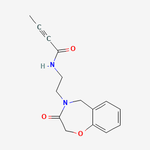 N-[2-(3-Oxo-5H-1,4-benzoxazepin-4-yl)ethyl]but-2-ynamide