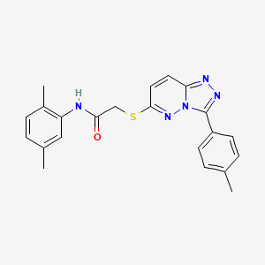 N-(2,5-dimethylphenyl)-2-[[3-(4-methylphenyl)-[1,2,4]triazolo[4,3-b]pyridazin-6-yl]sulfanyl]acetamide
