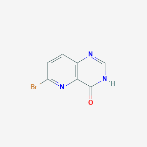 molecular formula C7H4BrN3O B2632282 6-溴-3H,4H-吡啶并[3,2-d]嘧啶-4-酮 CAS No. 1909347-85-8