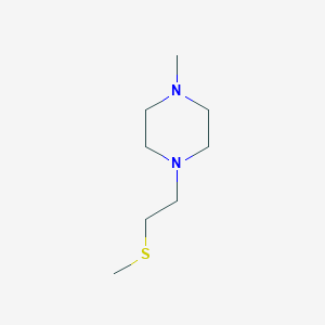 molecular formula C8H18N2S B2632292 1-Methyl-4-(2-methylsulfanylethyl)piperazine CAS No. 1874319-63-7