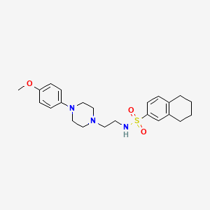 N-(2-(4-(4-methoxyphenyl)piperazin-1-yl)ethyl)-5,6,7,8-tetrahydronaphthalene-2-sulfonamide