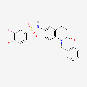 B2632301 N-(1-benzyl-2-oxo-1,2,3,4-tetrahydroquinolin-6-yl)-3-fluoro-4-methoxybenzenesulfonamide CAS No. 946221-55-2