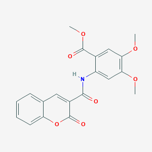 methyl 4,5-dimethoxy-2-{[(2-oxo-2H-chromen-3-yl)carbonyl]amino}benzoate