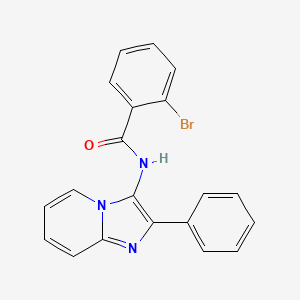 molecular formula C20H14BrN3O B2632328 2-bromo-N-(2-phenylimidazo[1,2-a]pyridin-3-yl)benzamide CAS No. 361180-11-2