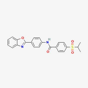 N-(4-(benzo[d]oxazol-2-yl)phenyl)-4-(isopropylsulfonyl)benzamide