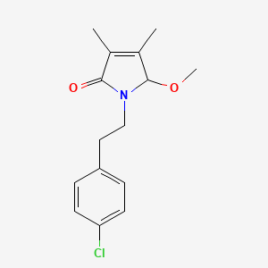 1-[2-(4-chlorophenyl)ethyl]-5-methoxy-3,4-dimethyl-1,5-dihydro-2H-pyrrol-2-one
