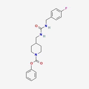 Phenyl 4-((3-(4-fluorobenzyl)ureido)methyl)piperidine-1-carboxylate