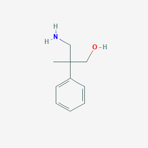 molecular formula C10H15NO B2632365 3-Amino-2-methyl-2-phenylpropan-1-ol CAS No. 98459-58-6