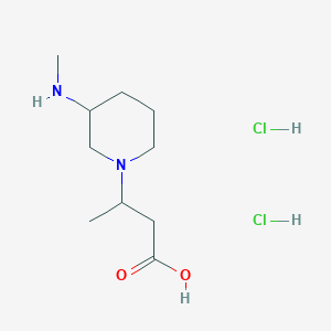 3-[3-(Methylamino)piperidin-1-yl]butanoic acid;dihydrochloride