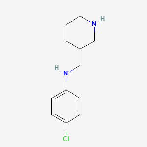 4-chloro-N-(piperidin-3-ylmethyl)aniline