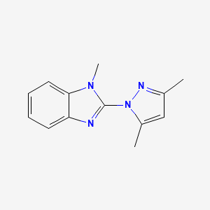 molecular formula C13H14N4 B2632393 2-(3,5-Dimethylpyrazolyl)-1-methylbenzimidazole CAS No. 891467-58-6