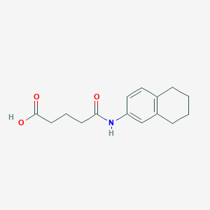 molecular formula C15H19NO3 B263240 5-Oxo-5-(5,6,7,8-tetrahydronaphthalen-2-ylamino)pentanoic acid 