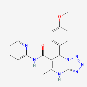 7-(4-methoxyphenyl)-5-methyl-N-(pyridin-2-yl)-4,7-dihydrotetrazolo[1,5-a]pyrimidine-6-carboxamide