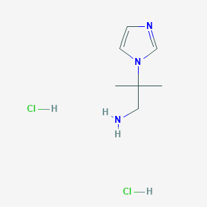 2-(1H-imidazol-1-yl)-2-methylpropan-1-amine dihydrochloride