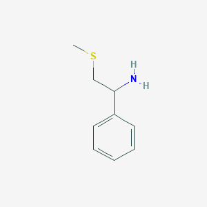 molecular formula C9H13NS B2632417 2-(Methylsulfanyl)-1-phenylethan-1-amine CAS No. 98234-84-5