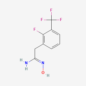 2-[2-Fluoro-3-(trifluoromethyl)phenyl]-N'-hydroxyethanimidamide