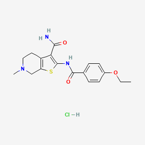 2-(4-Ethoxybenzamido)-6-methyl-4,5,6,7-tetrahydrothieno[2,3-c]pyridine-3-carboxamide hydrochloride