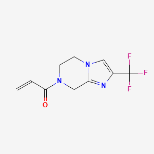 1-[2-(Trifluoromethyl)-6,8-dihydro-5H-imidazo[1,2-a]pyrazin-7-yl]prop-2-en-1-one