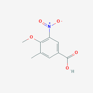 molecular formula C9H9NO5 B2632448 4-甲氧基-3-甲基-5-硝基苯甲酸 CAS No. 861792-46-3
