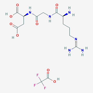 molecular formula C14H23F3N6O8 B2632458 RGD Trifluoroacetate CAS No. 120103-89-1; 2378808-45-6