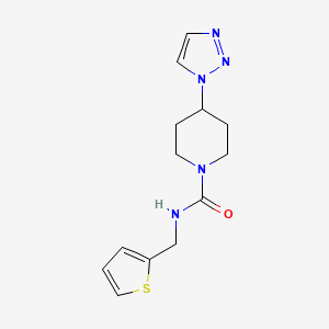 N-(thiophen-2-ylmethyl)-4-(1H-1,2,3-triazol-1-yl)piperidine-1-carboxamide