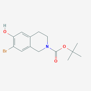 Tert-butyl 7-bromo-6-hydroxy-3,4-dihydro-1H-isoquinoline-2-carboxylate