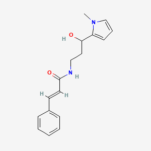 N-(3-hydroxy-3-(1-methyl-1H-pyrrol-2-yl)propyl)cinnamamide