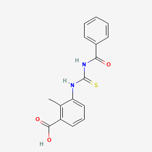2-Methyl-3-{[(phenylcarbonyl)carbamothioyl]amino}benzoic acid