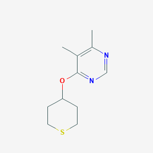4,5-Dimethyl-6-(thian-4-yloxy)pyrimidine