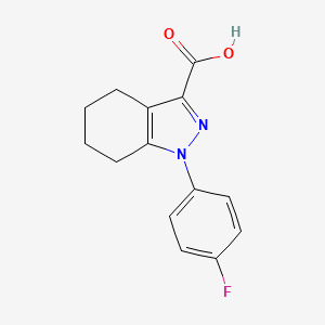 molecular formula C14H13FN2O2 B2632507 1-(4-氟苯基)-4,5,6,7-四氢-1H-吲唑-3-羧酸 CAS No. 160850-80-6