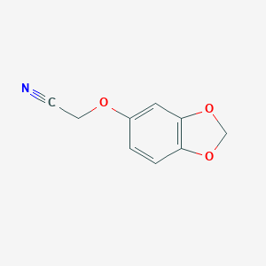 molecular formula C9H7NO3 B263251 1,3-Benzodioxol-5-yloxy acetonitrile CAS No. 72955-89-6