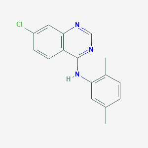 molecular formula C16H14ClN3 B2632510 7-chloro-N-(2,5-dimethylphenyl)quinazolin-4-amine CAS No. 477856-44-3