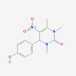 4-(4-hydroxyphenyl)-1,3,6-trimethyl-5-nitro-3,4-dihydropyrimidin-2(1H)-one