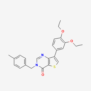7-(3,4-diethoxyphenyl)-3-(4-methylbenzyl)thieno[3,2-d]pyrimidin-4(3H)-one
