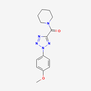 (2-(4-methoxyphenyl)-2H-tetrazol-5-yl)(piperidin-1-yl)methanone