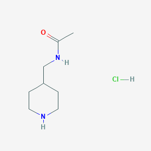 molecular formula C8H17ClN2O B2632547 N-(piperidin-4-ylmethyl)acetamide hydrochloride CAS No. 134992-86-2; 71207-33-5