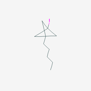 molecular formula C10H17I B2632557 1-Iodo-3-pentylbicyclo[1.1.1]pentane CAS No. 212386-74-8