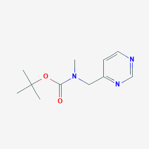 tert-butyl N-methyl-N-[(pyrimidin-4-yl)methyl]carbamate