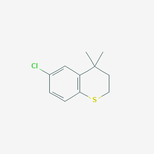 molecular formula C11H13ClS B2632567 6-Chloro-4,4-dimethylthiochroman CAS No. 1352491-80-5