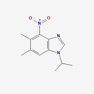 1-isopropyl-5,6-dimethyl-4-nitro-1H-1,3-benzimidazole
