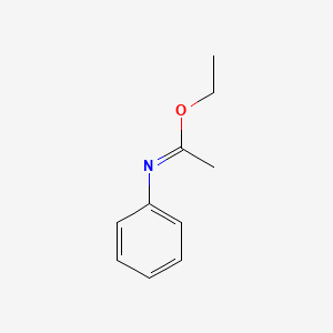 molecular formula C10H13NO B2632602 ethyl (1E)-N-phenylethanimidoate CAS No. 19655-72-2