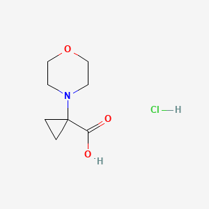 1-(morpholin-4-yl)cyclopropane-1-carboxylic acid hydrochloride