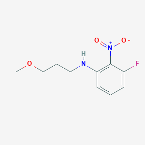 molecular formula C10H13FN2O3 B2632611 3-Fluoro-N-(3-methoxypropyl)-2-nitroaniline CAS No. 1183370-73-1