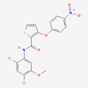 N-(2,4-dichloro-5-methoxyphenyl)-3-(4-nitrophenoxy)-2-thiophenecarboxamide