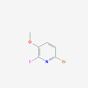 molecular formula C6H5BrINO B2632639 6-溴-2-碘-3-甲氧基吡啶 CAS No. 2140305-26-4
