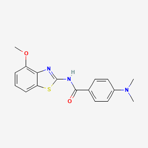 4-(dimethylamino)-N-(4-methoxy-1,3-benzothiazol-2-yl)benzamide