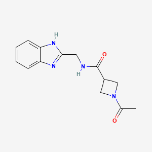 N-((1H-benzo[d]imidazol-2-yl)methyl)-1-acetylazetidine-3-carboxamide